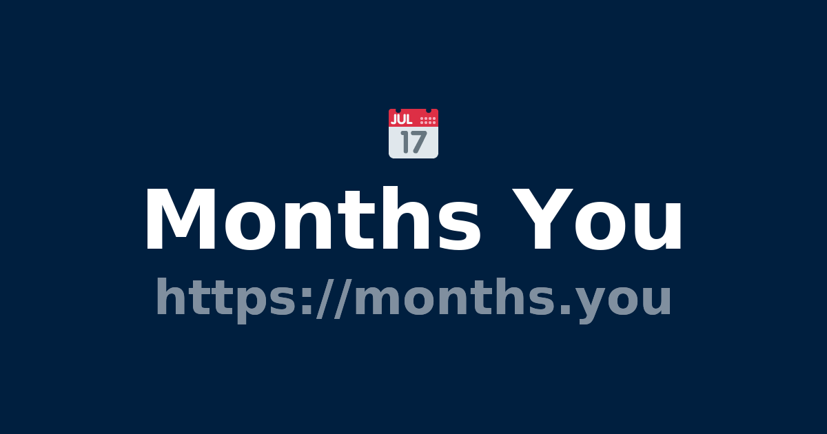 Months You
